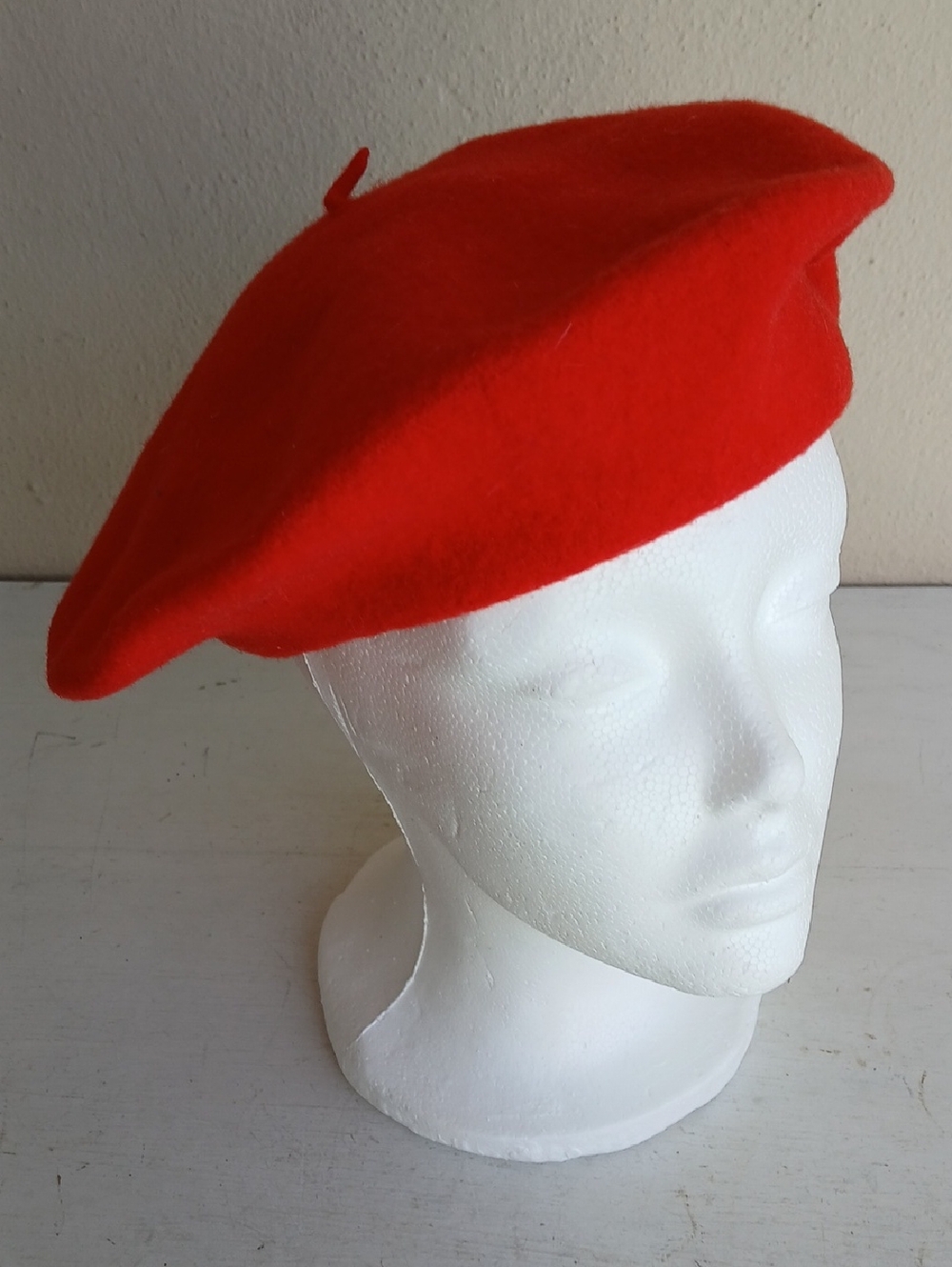 Classic Red Wool Beret